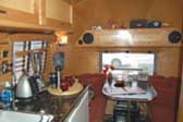 1961 Airstream Globetrotter Trailer With Beautiful Kitchen Cabinets